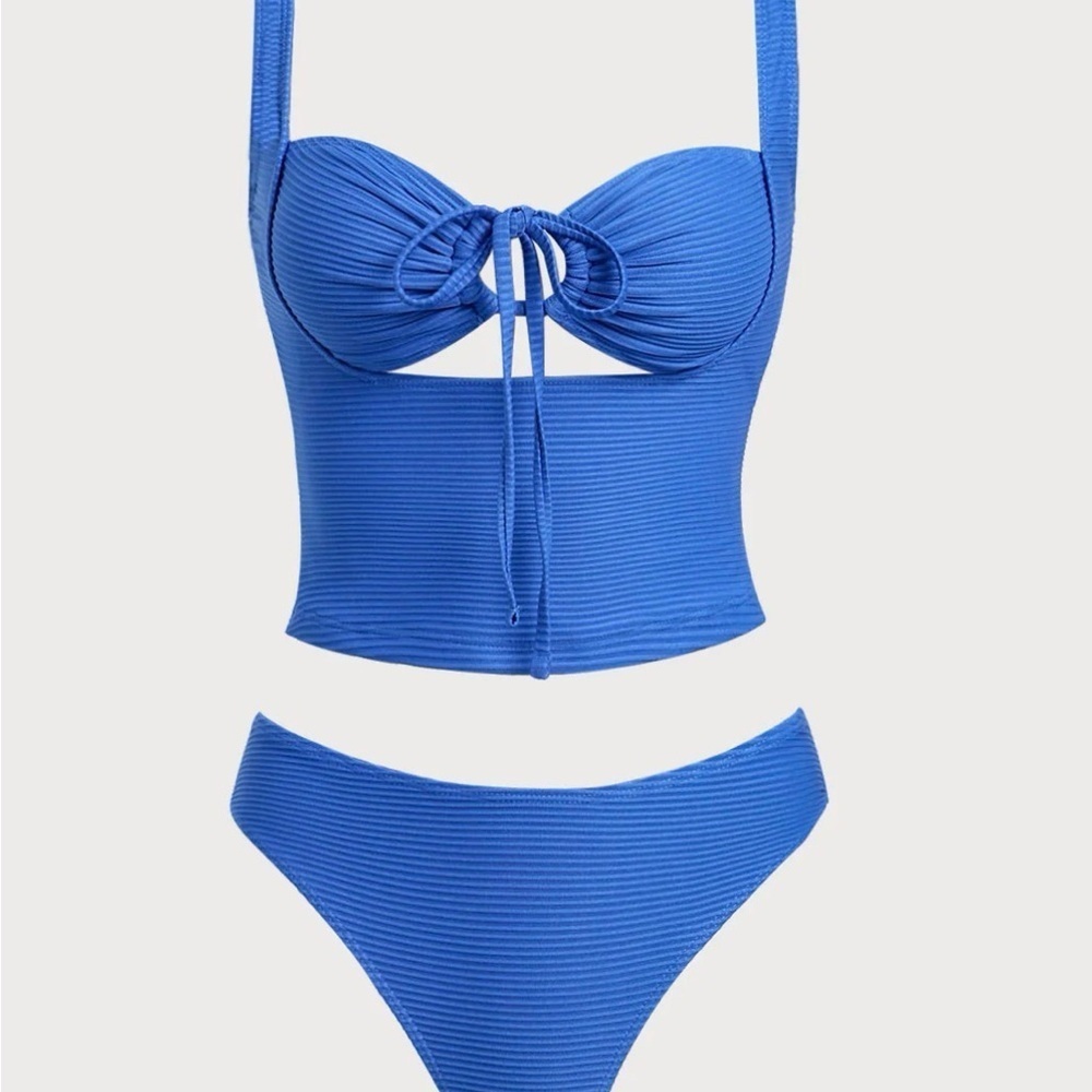 Samiol Various Sizes  NWT Elegant Blue Bikini Set for Women - Picture 4 of 5